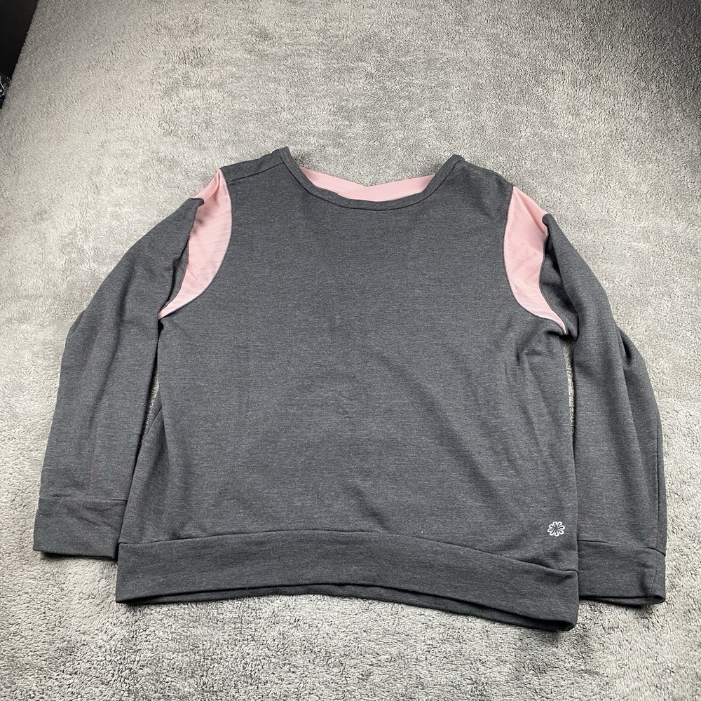 Pro Player Long Sleeve Sweater‎ Womens Large Gray Pink